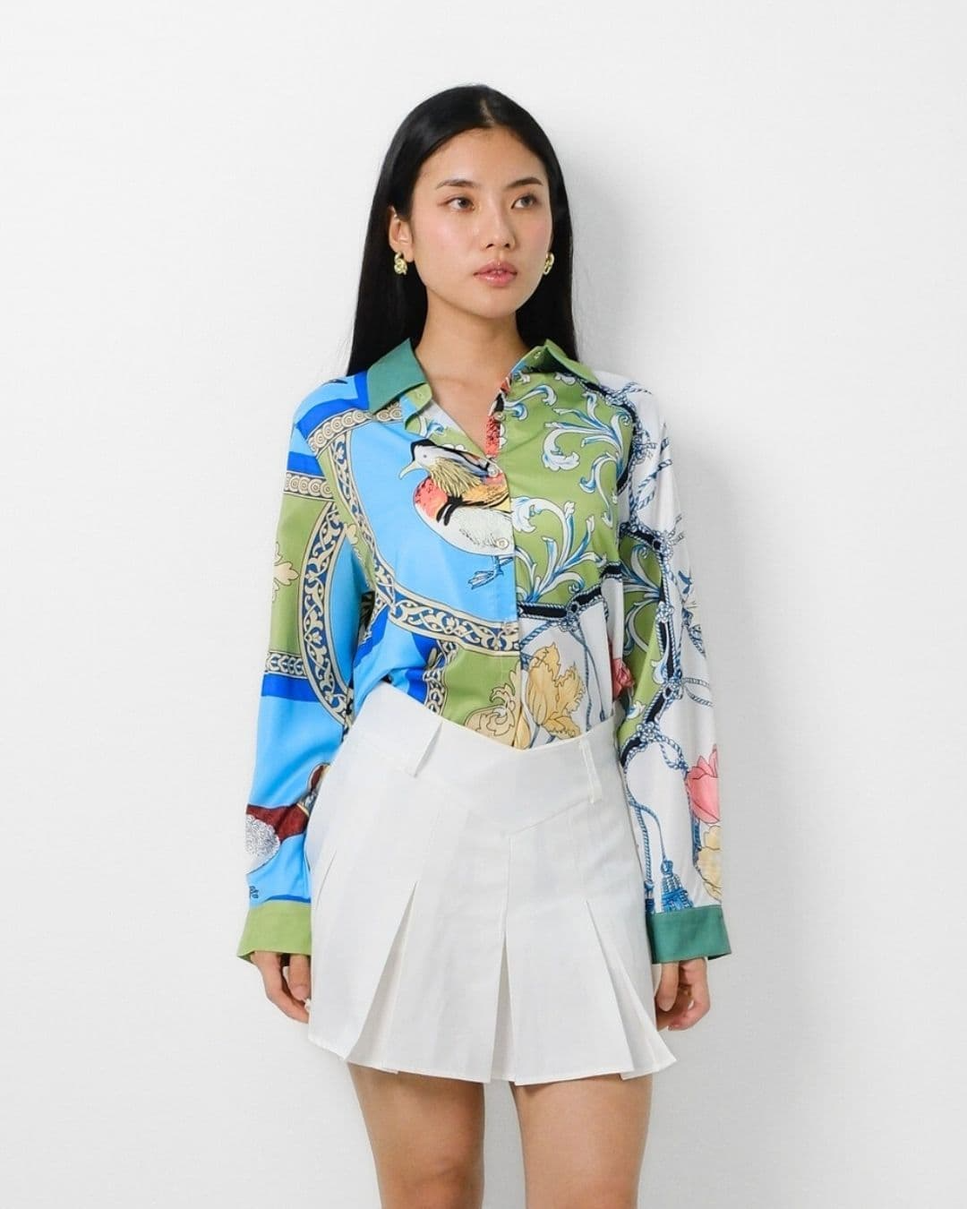 Tracy Silk Pattern Blouse