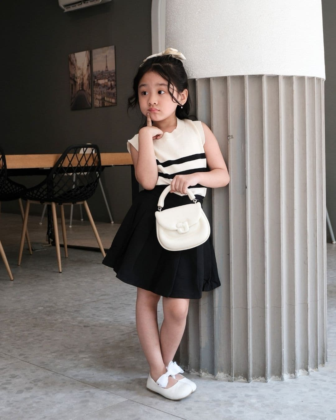 Azalia Sleveless Stripe Knit Top