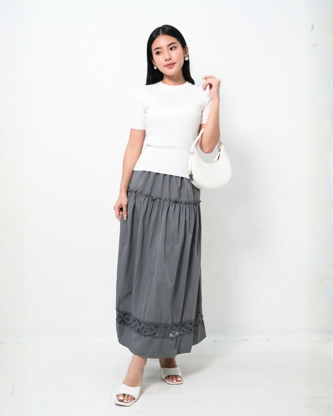 Fincca Basic Knit Short Sleeve Top