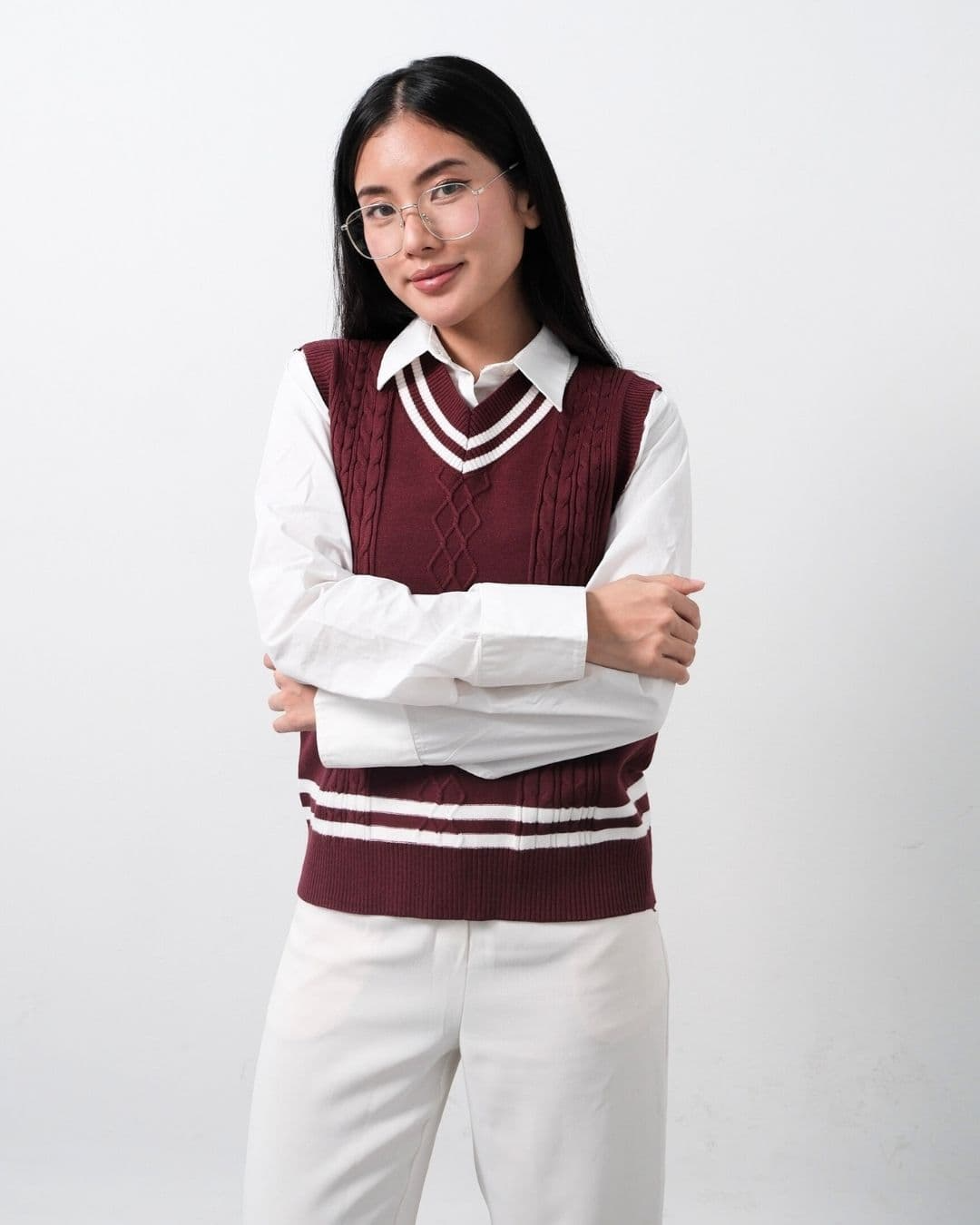 Karlie Knit Vest V-Neck