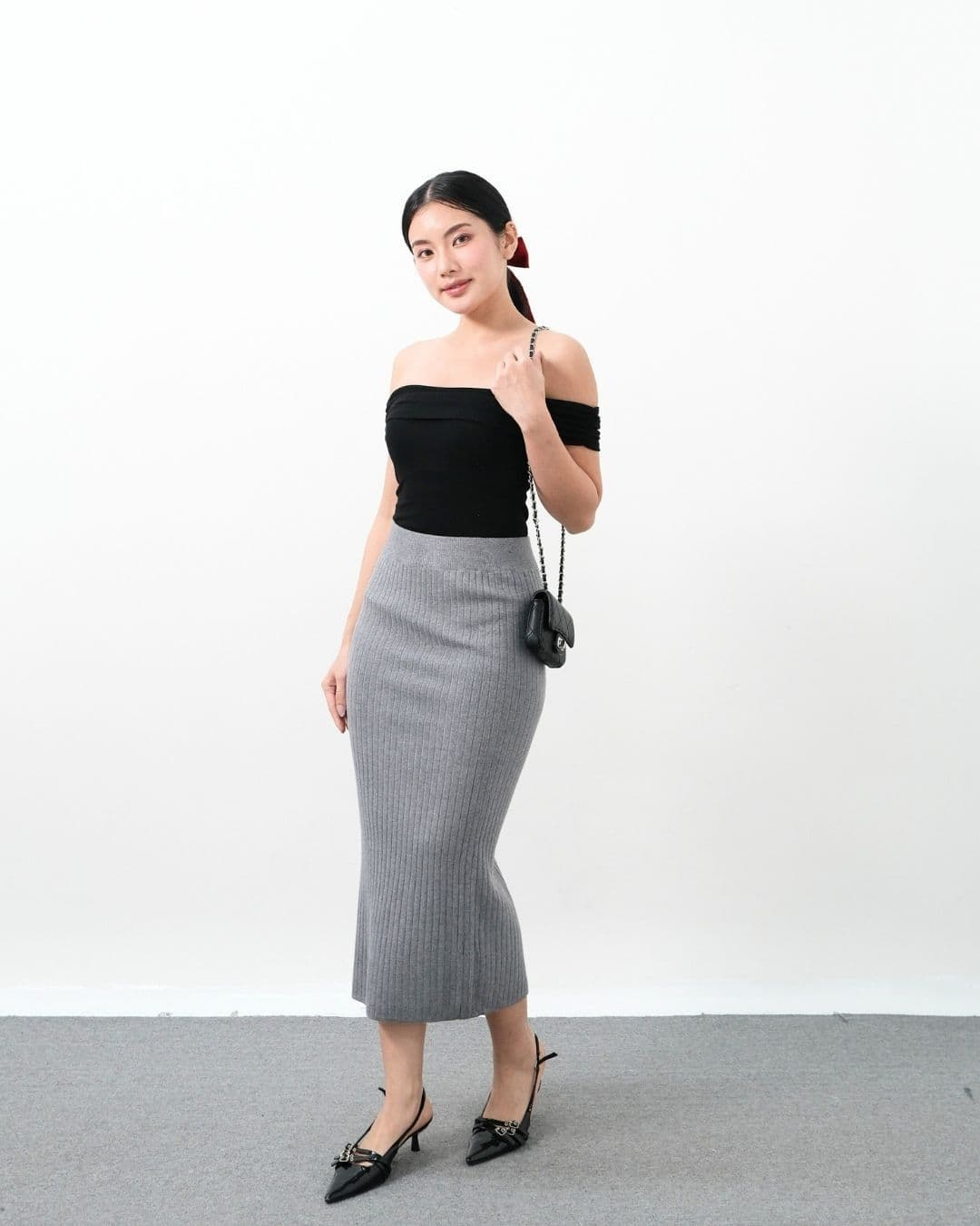 Heeji Midi Knit Skirt