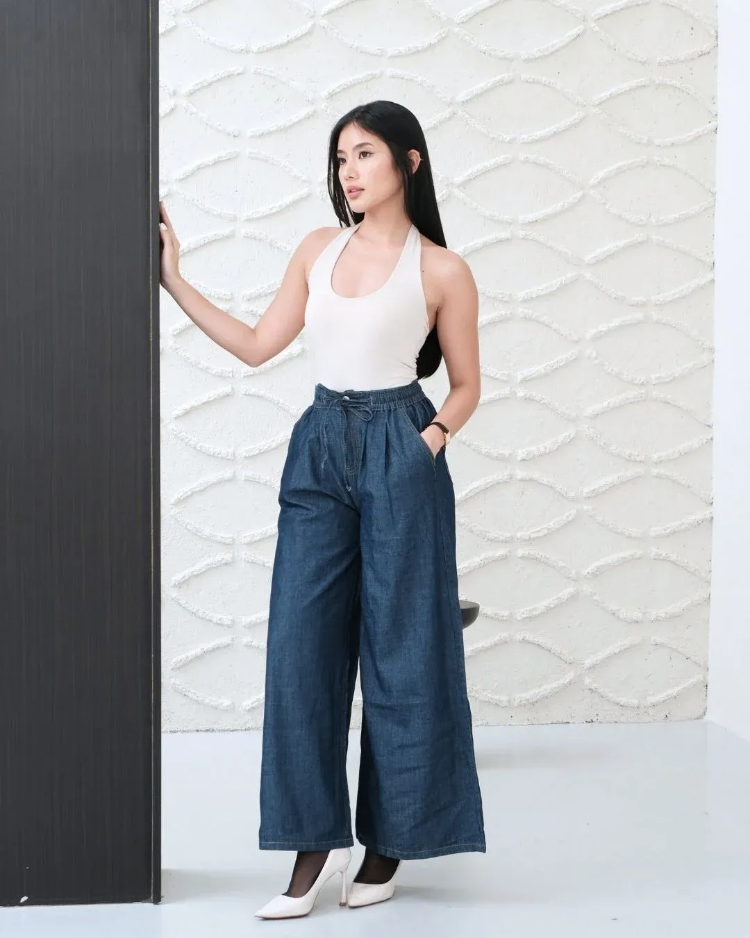 Naiva Wide Leg Bamboo Denim