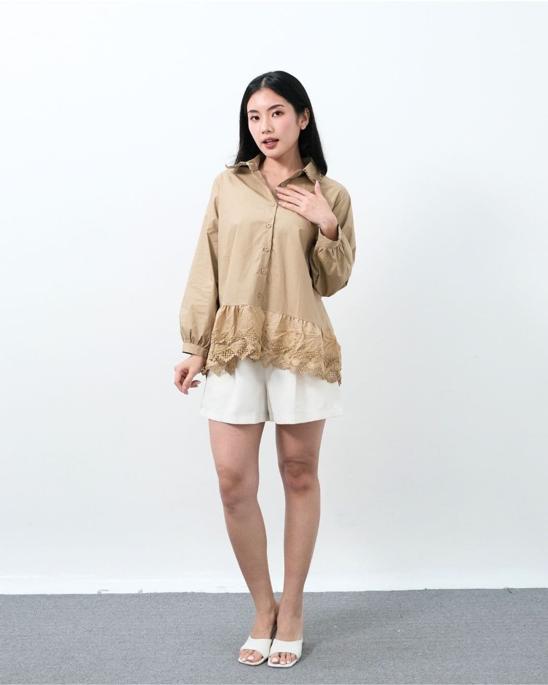 Tsabina Cotton Lace Top