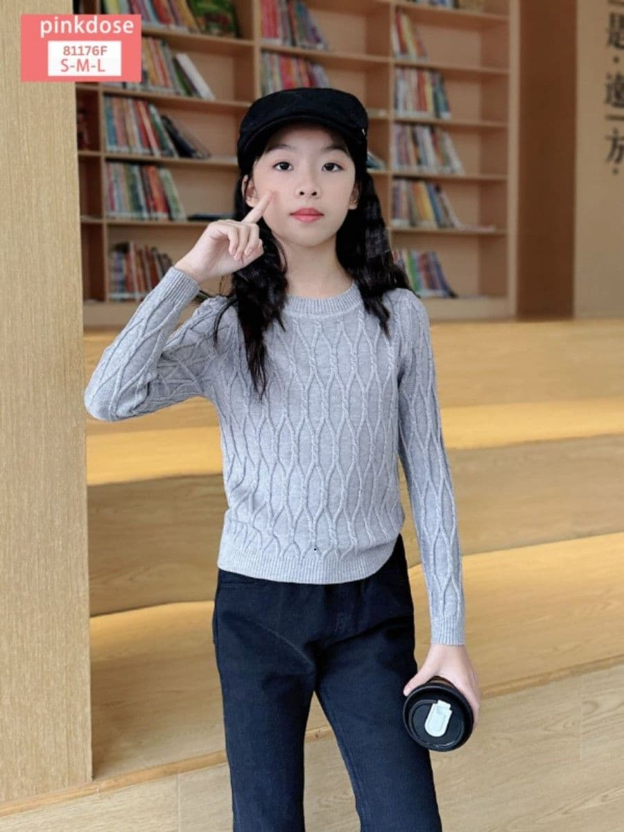 Nicky Long Sleeve Braided Knit Top