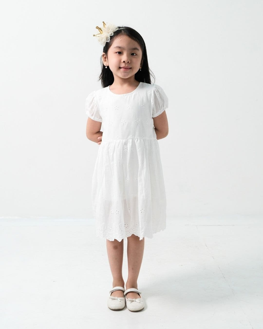 Caerra Cotton Lace Dress
