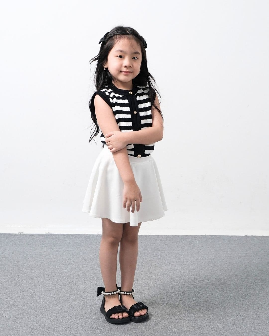 Irisha Stripe Skeeveless Knit Top