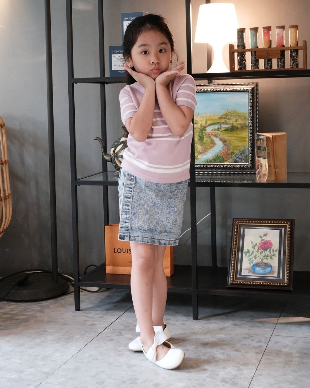 Nathalia Short Sleeve Stripe Top