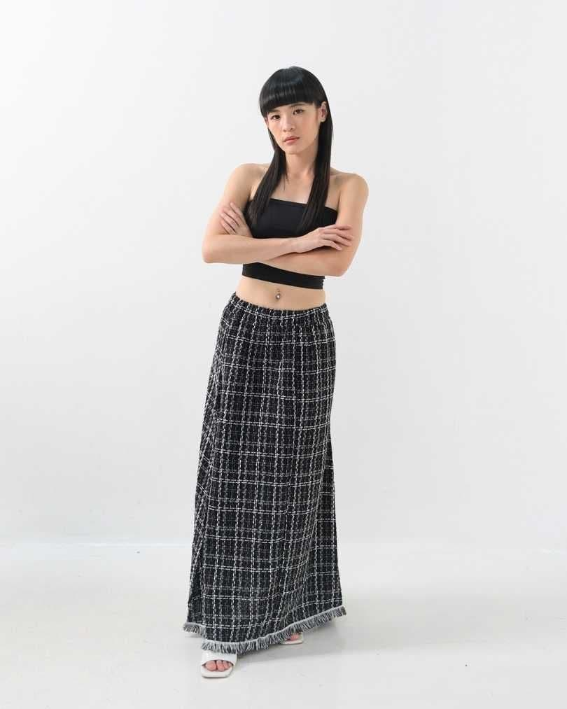 Noola Long Tweed Skirt