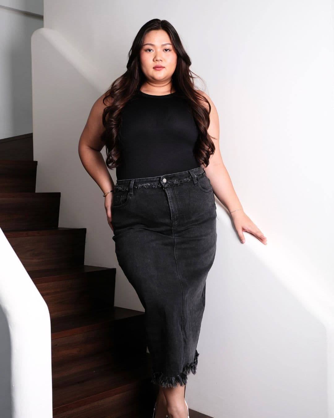 Findara Maxi Denim Skirt