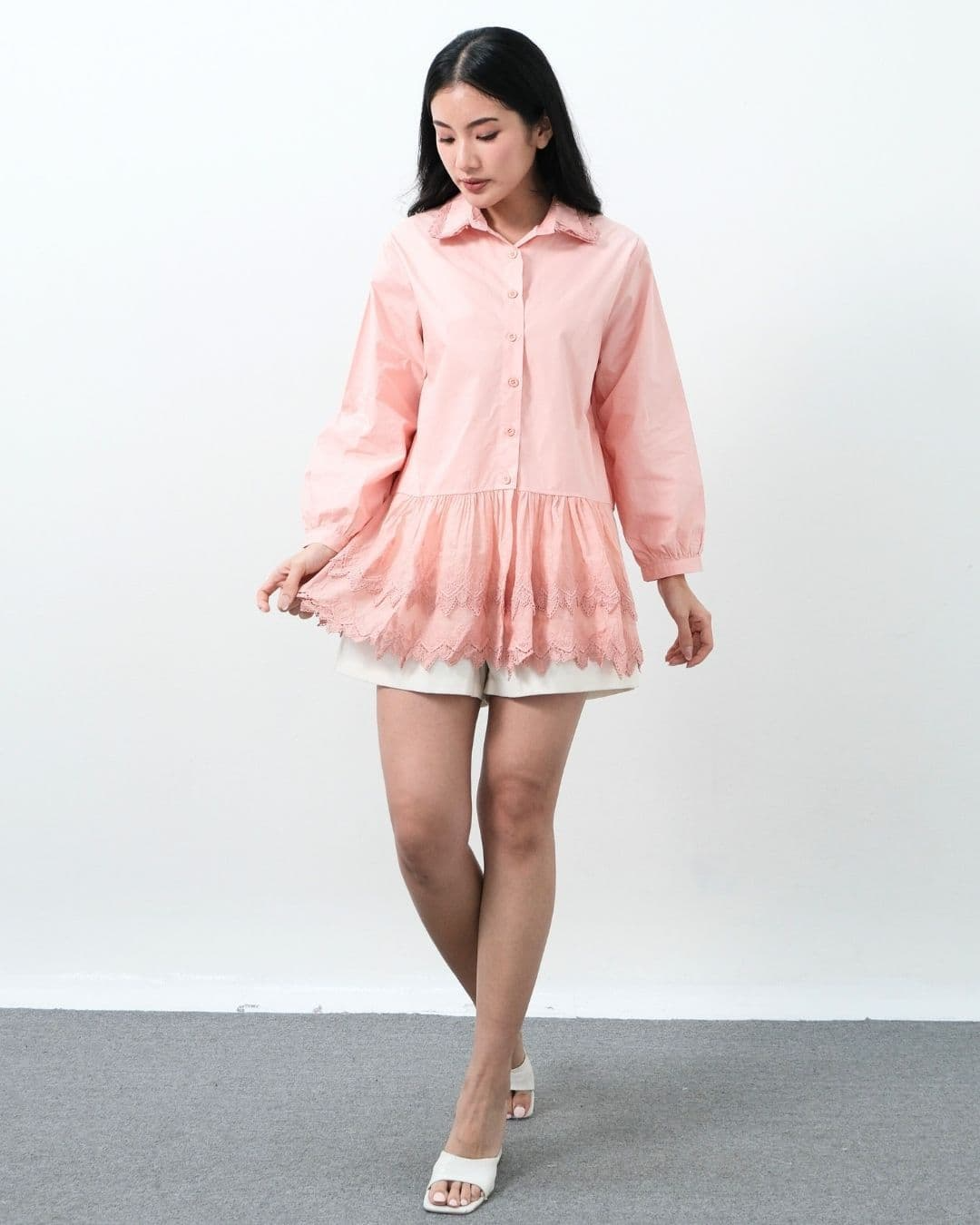 Tsara Cotton Lace Top