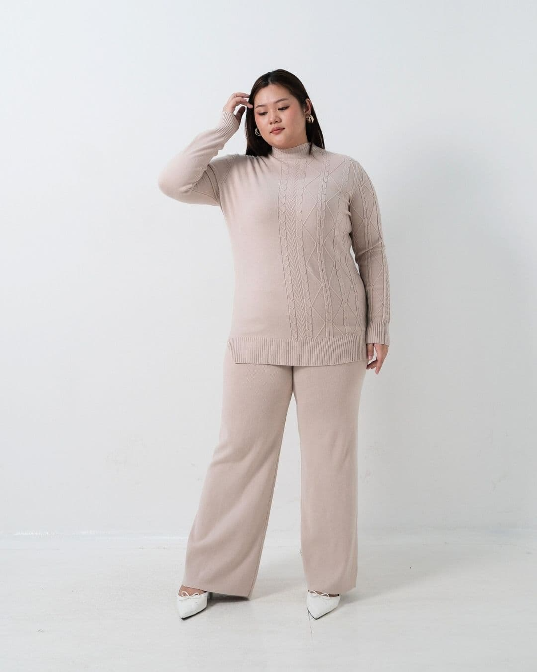 Juliette High Neck Korean Cullote Set